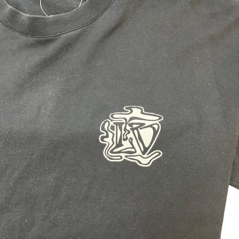 Men's Smoke Print T-Shirt Black Size M