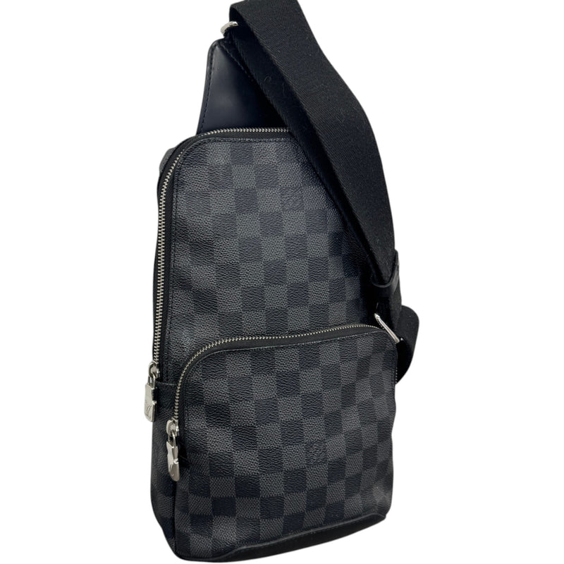 Men's Damier Graphite Avenue Sling Messenger Bag Black