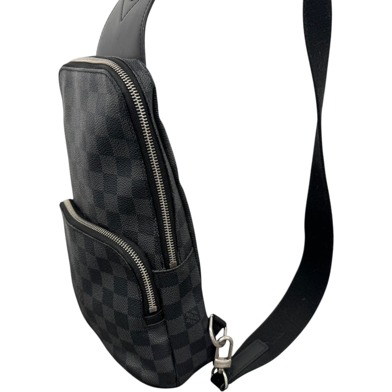 Men's Damier Graphite Avenue Sling Messenger Bag Black