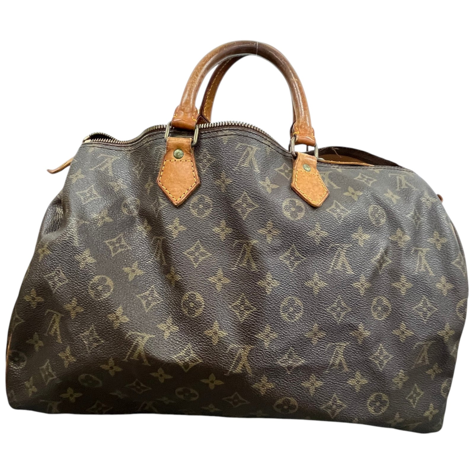 Women's Monogram Speedy 40 Bag Brown - Photo 3