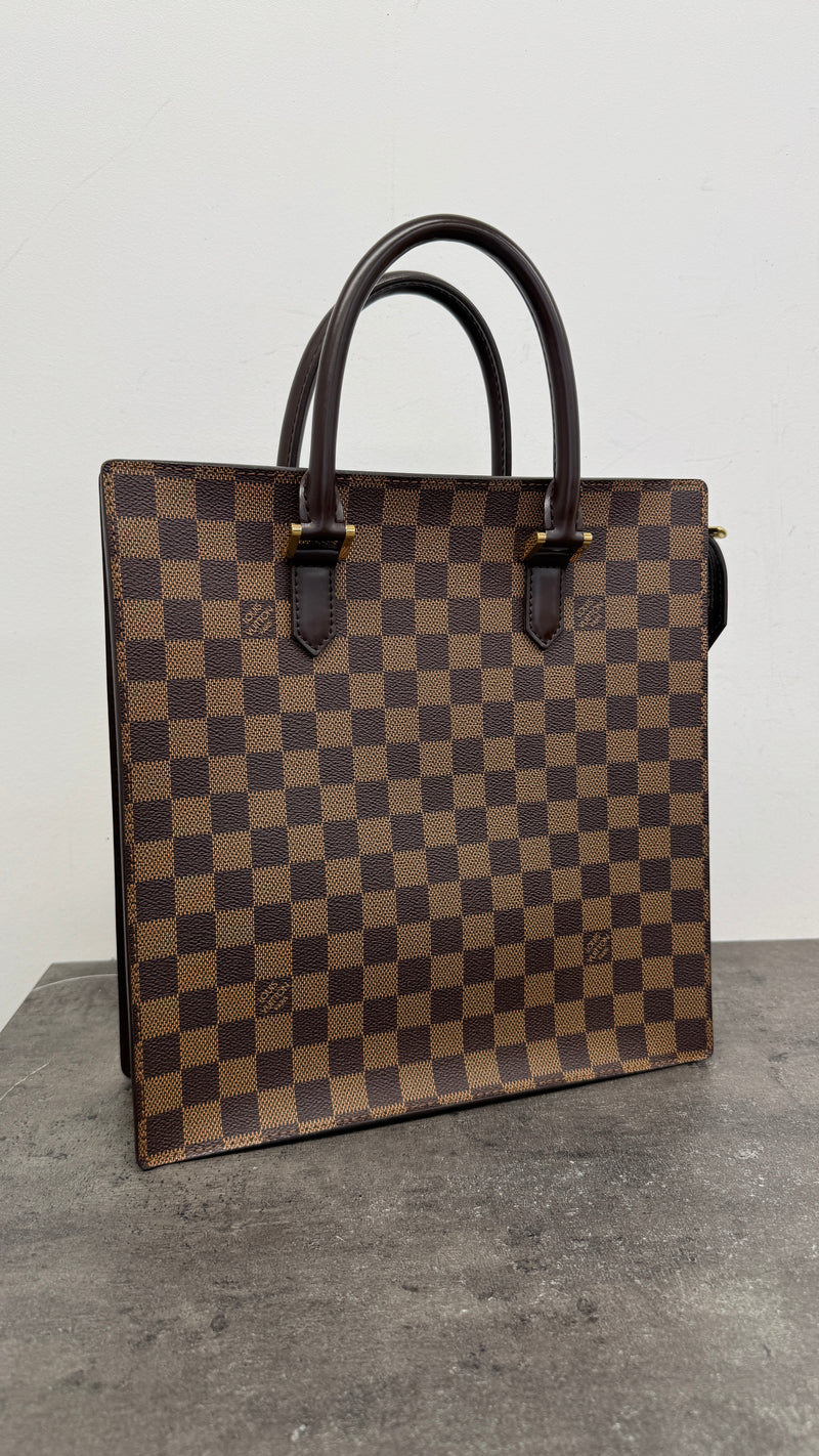 Louis Vuitton Women's Damier Ebene Sac Plat PM Bag Brown