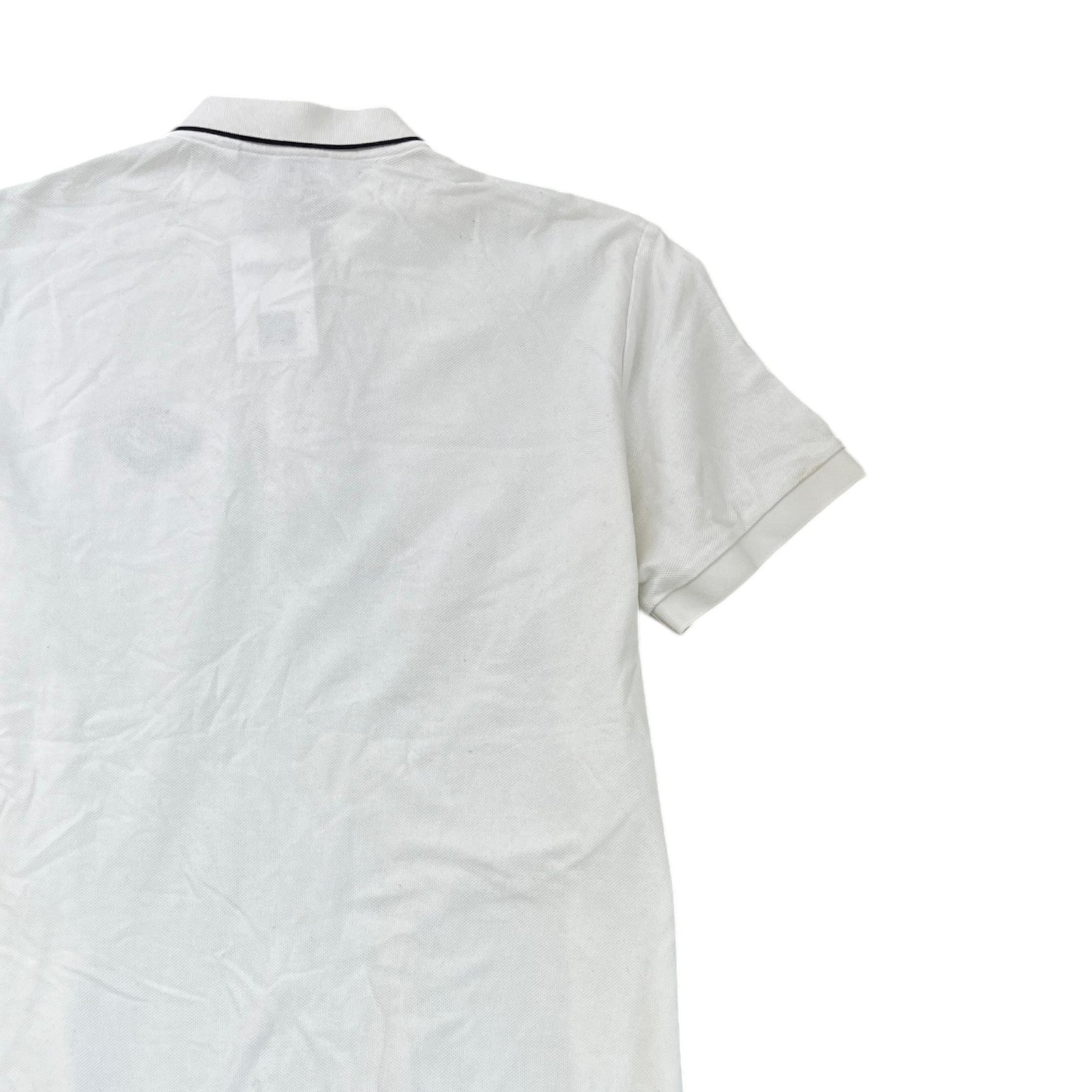 Men's Embroidered Logo T-Shirt White Size XL - Photo 4