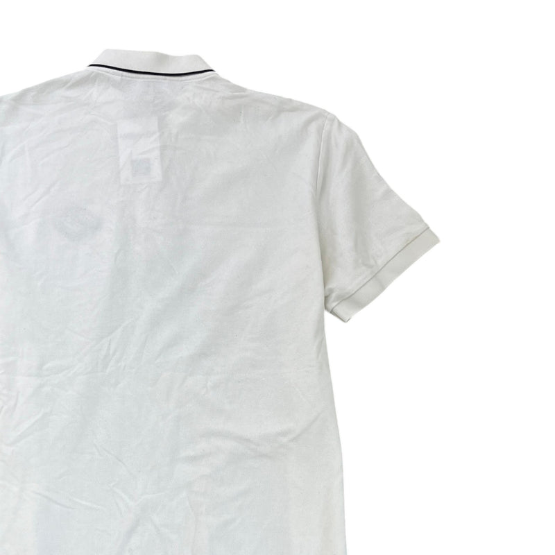 Men's Embroidered Logo T-Shirt White Size XL