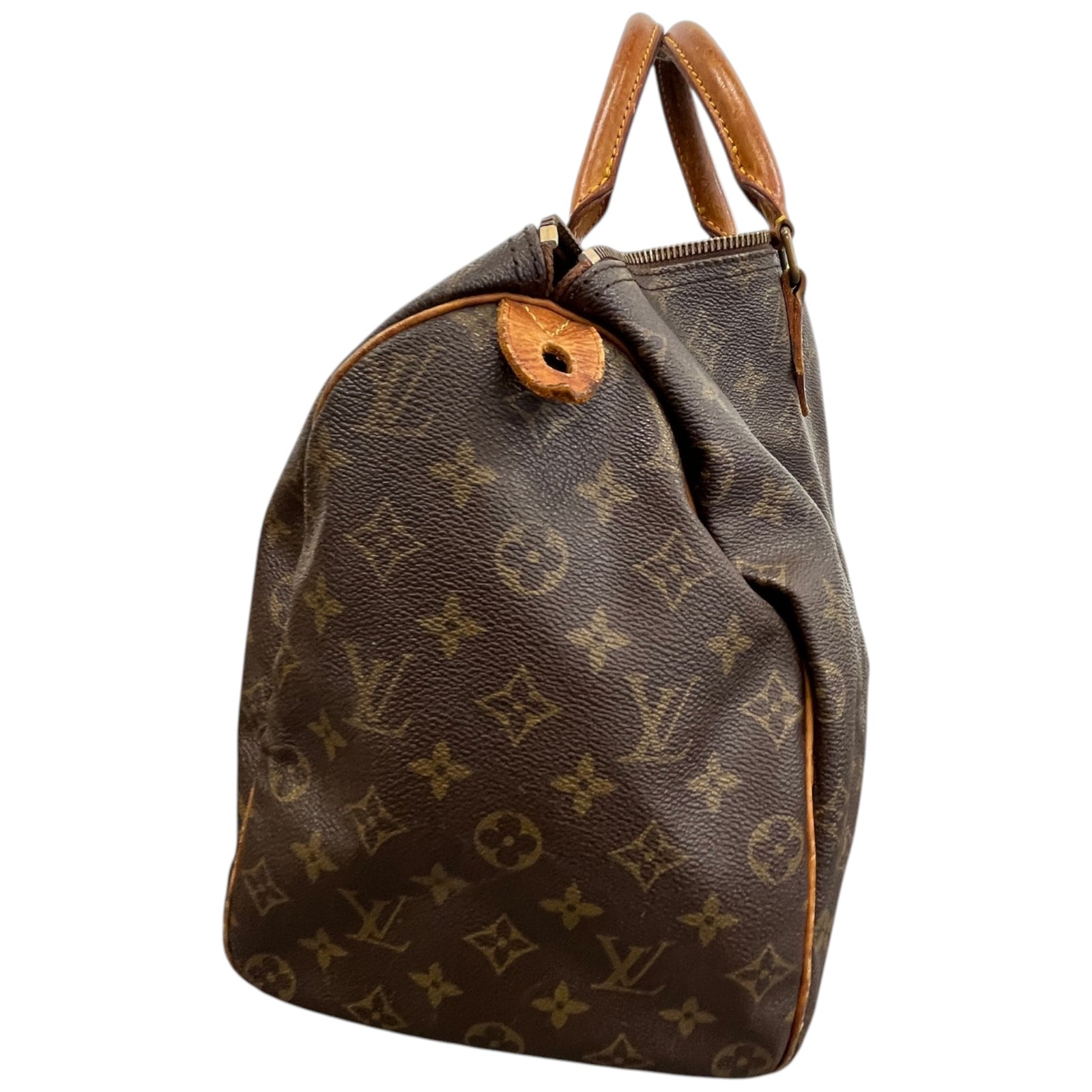 Women's Monogram Speedy 40 Bag Brown - Photo 7