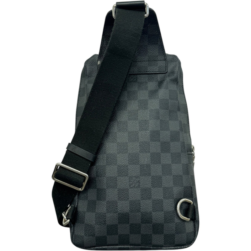 Men's Damier Graphite Avenue Sling Messenger Bag Black