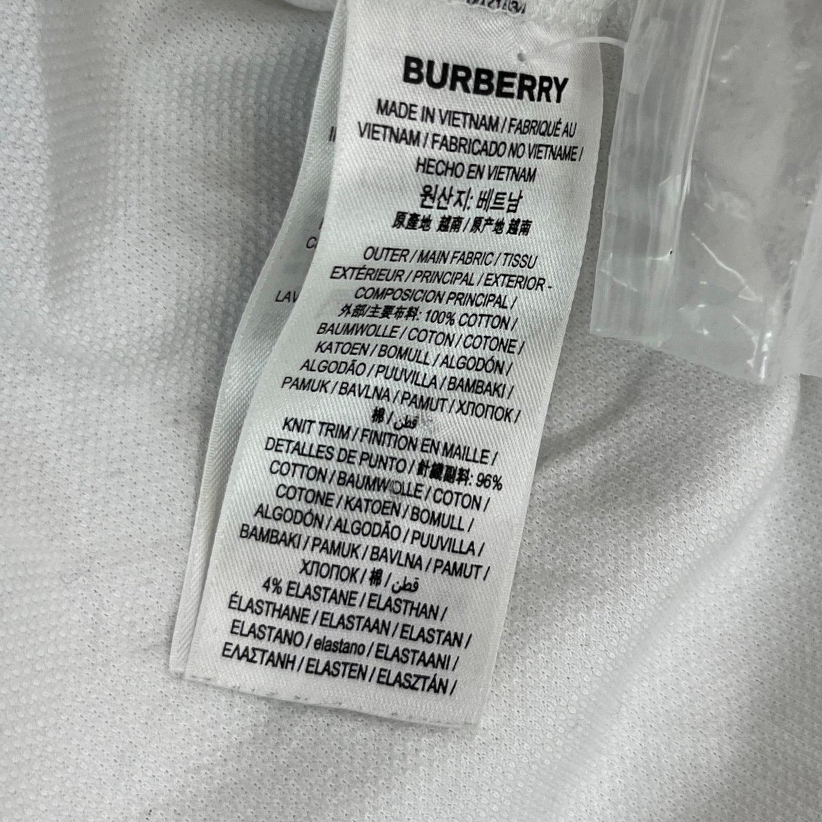 Men's Embroidered Logo T-Shirt White Size XL - Photo 6