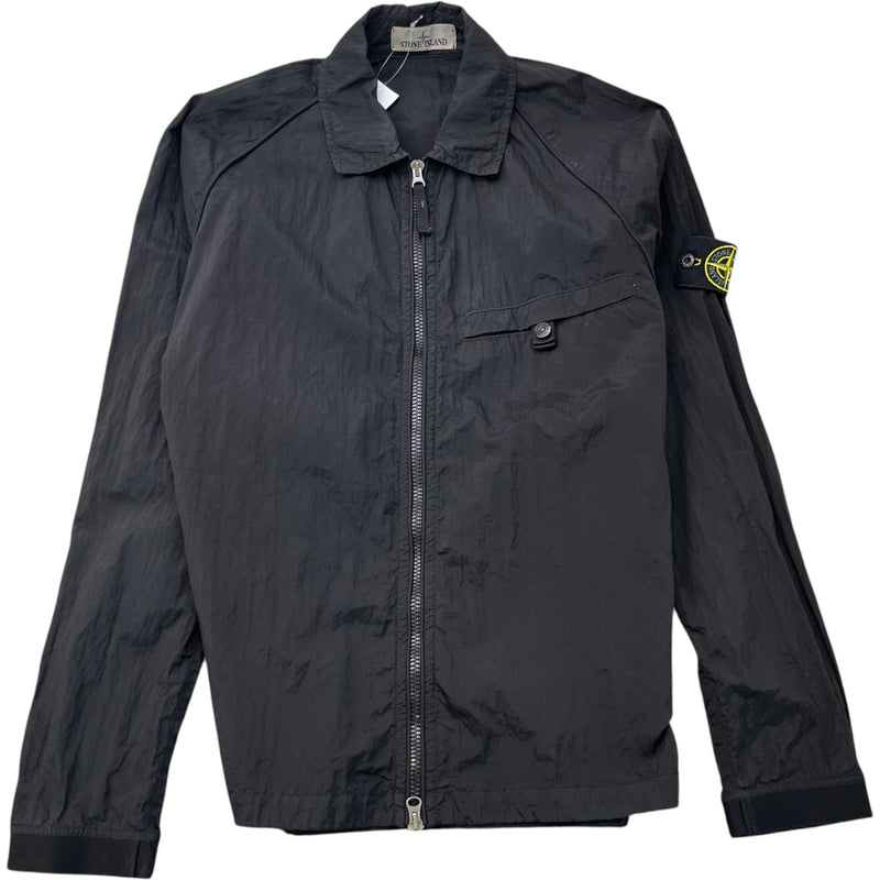 Men's Nylon Metal OverShirt Black Size S