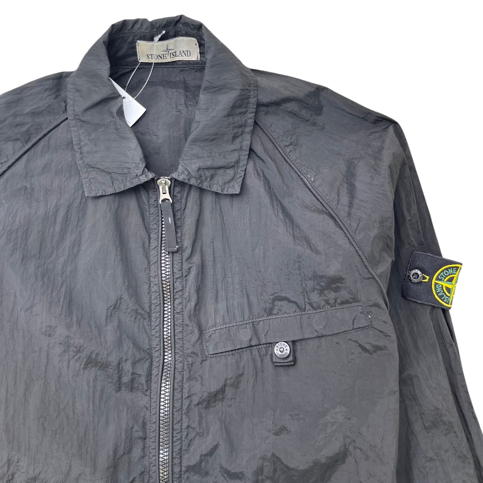Men's Nylon Metal OverShirt Black Size S - Photo 5