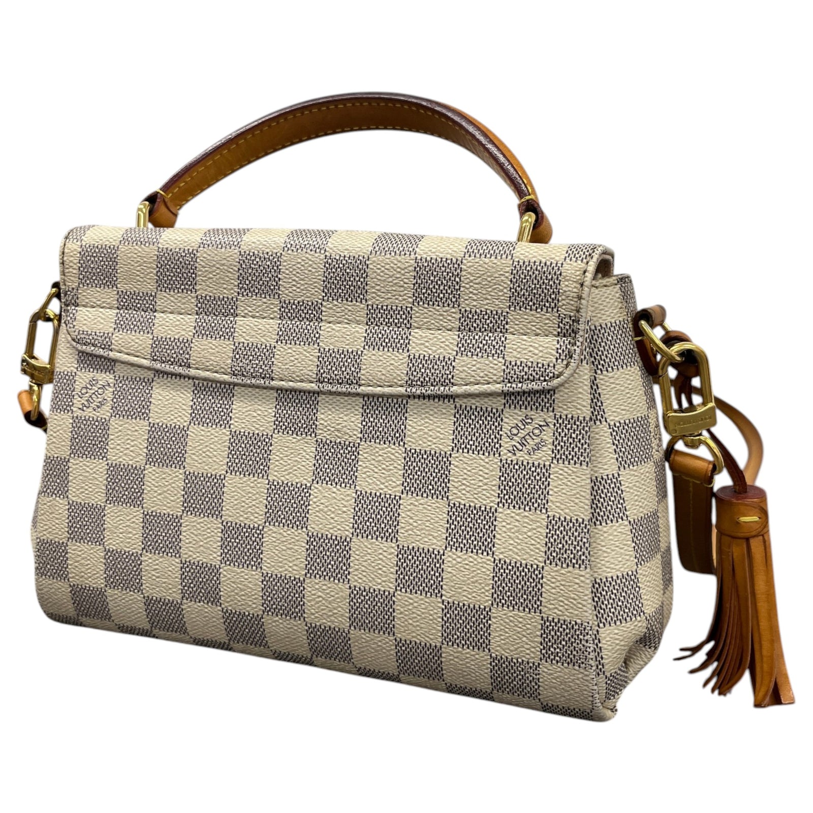 Women's Damier Azur Croisette Handbag White - Photo 9