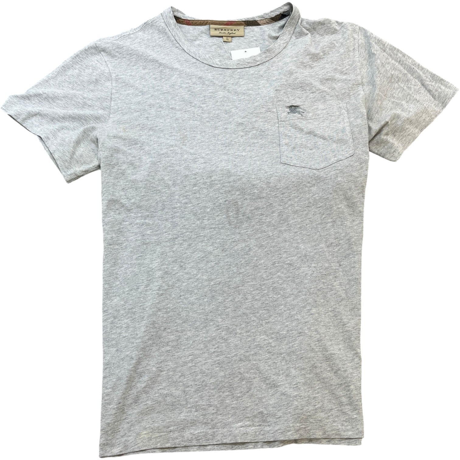 Men's Embroidered Logo T-Shirt Grey Size XL - Photo 1