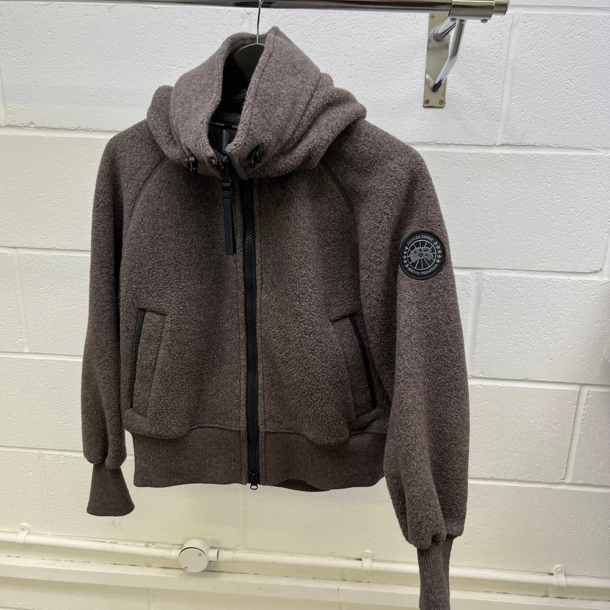 Women's Chilliwack Fleece Bomber Jacket Brown Size S / UK 8 - Photo 11