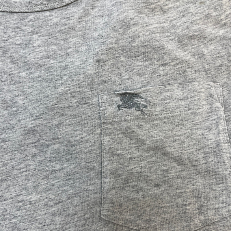Men's Embroidered Logo T-Shirt Grey Size XL
