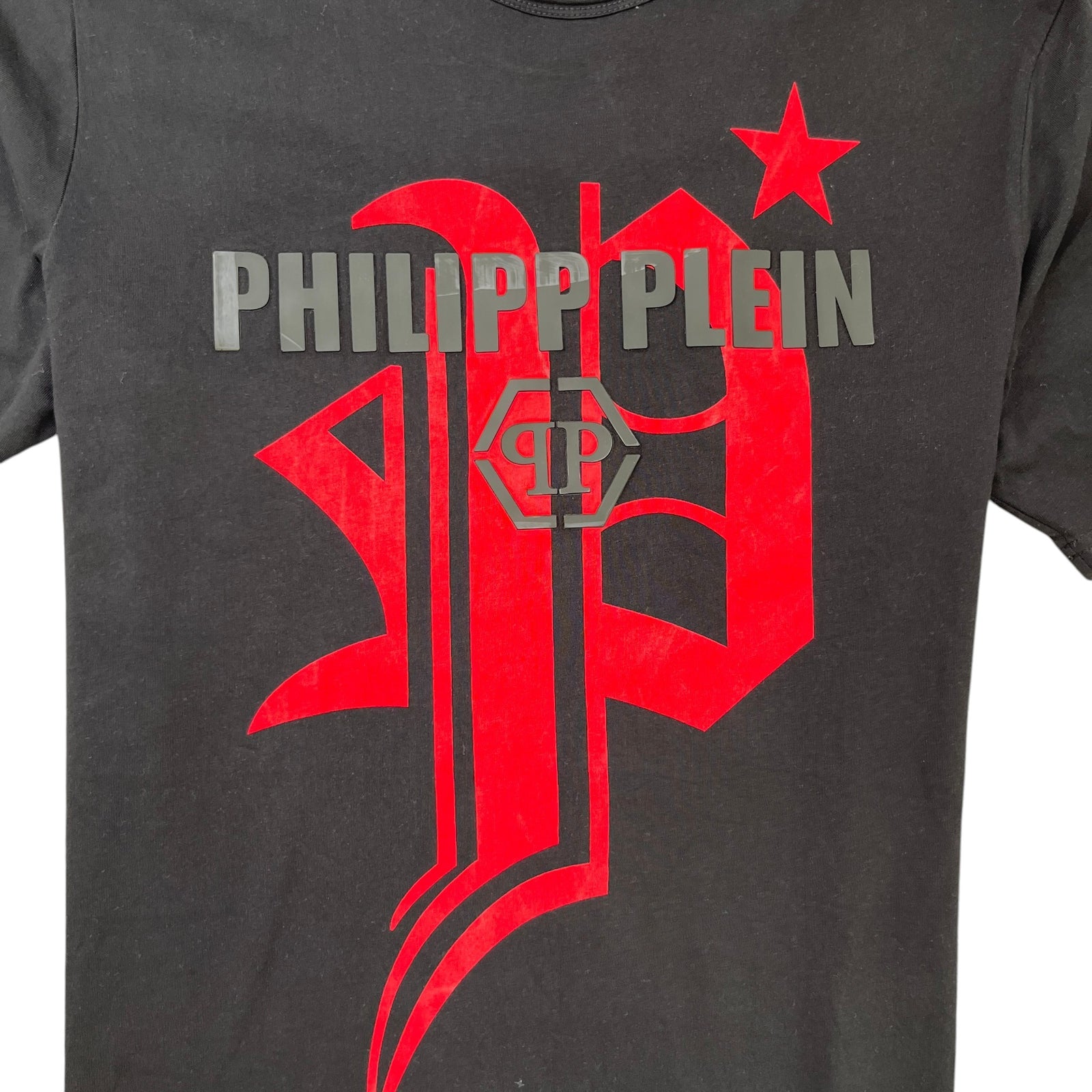 Men's Logo Print T-Shirt Black Size XXL - Photo 5