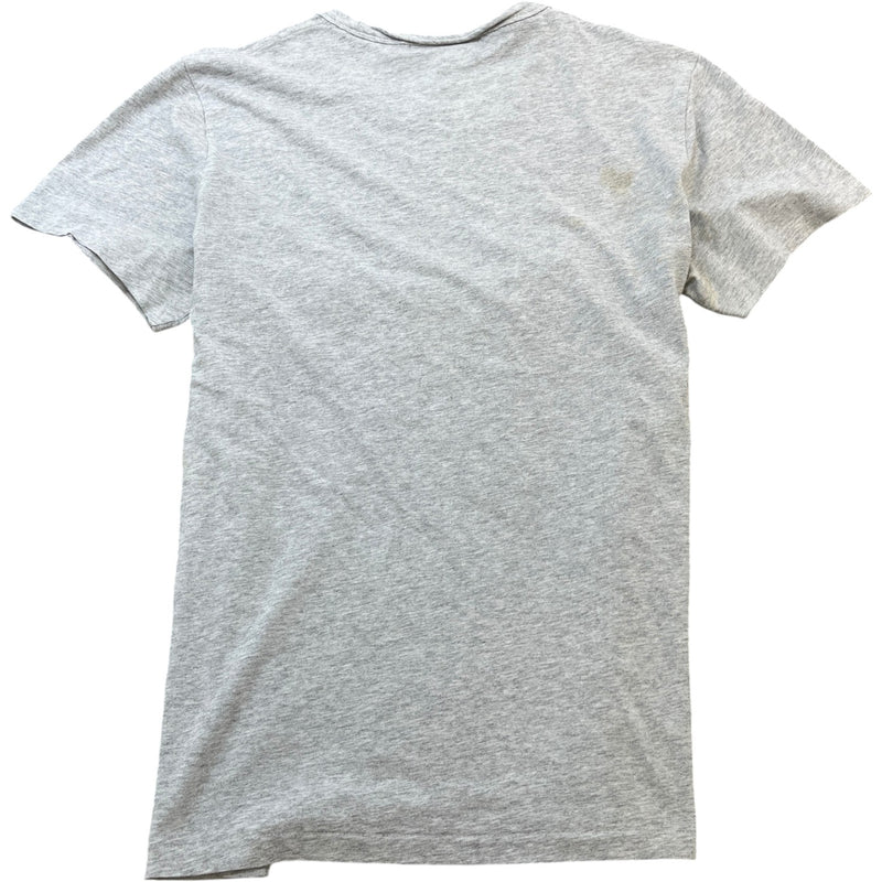 Men's Embroidered Logo T-Shirt Grey Size XL