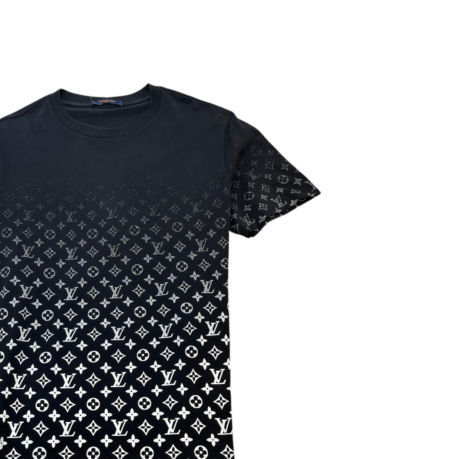 Men's Monogram Gradient T-Shirt Black Size XL - Photo 3