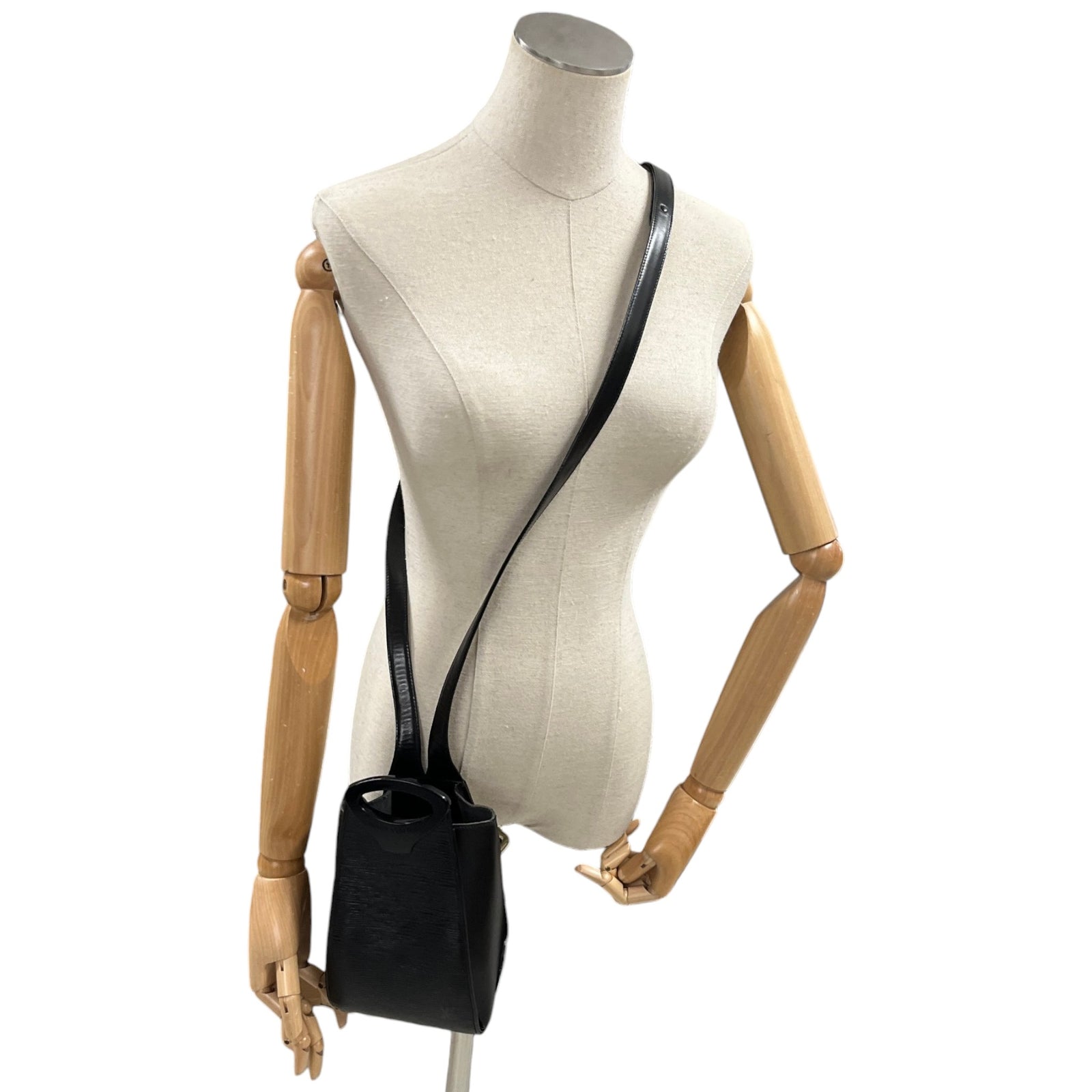 Women's Epi Minuit Crossbody Bag Black - Photo 2