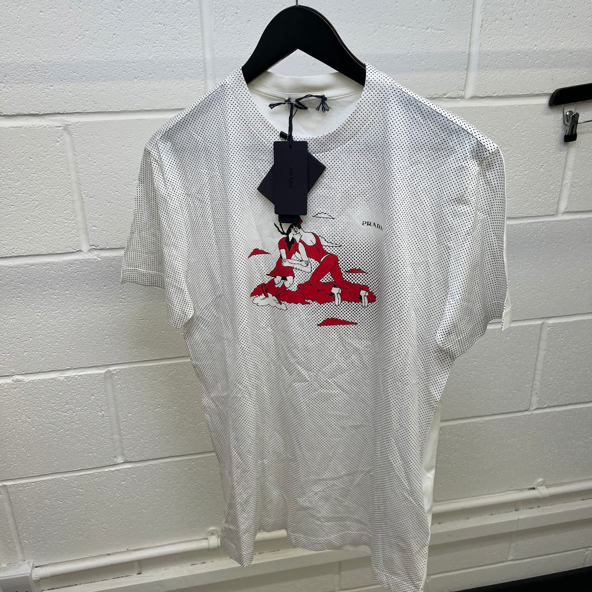 Men's Graphic Logo T-Shirt White Size L - Photo 7