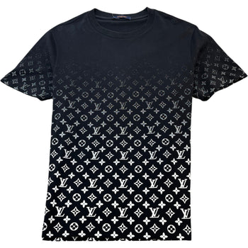 Men's Monogram Gradient T-Shirt Black Size XL