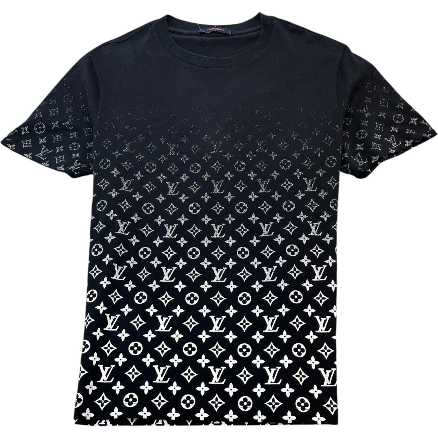 Men's Monogram Gradient T-Shirt Black Size XL - Photo 1