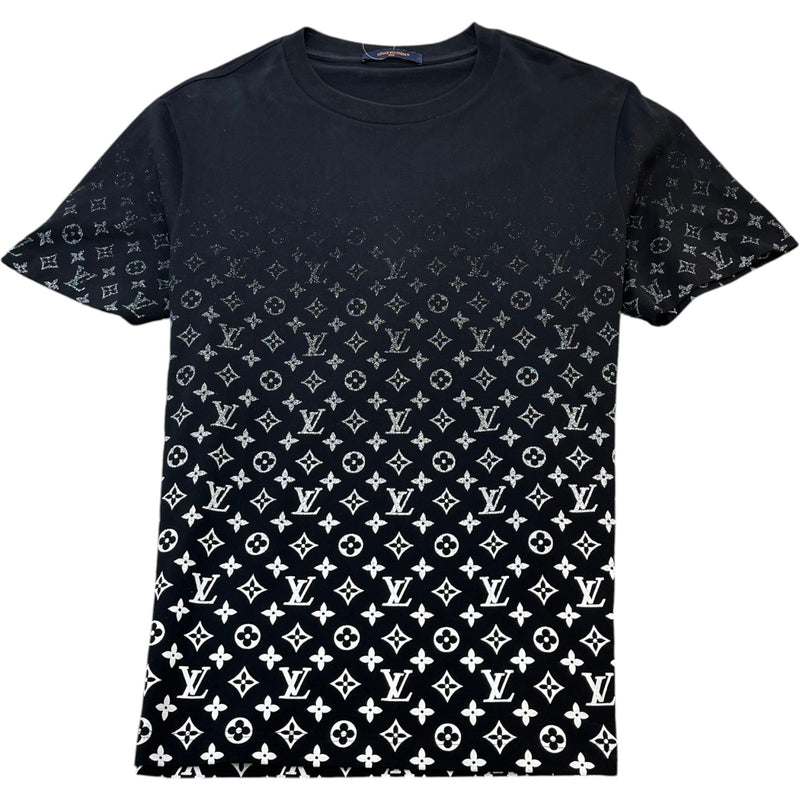 Men's Monogram Gradient T-Shirt Black Size XL
