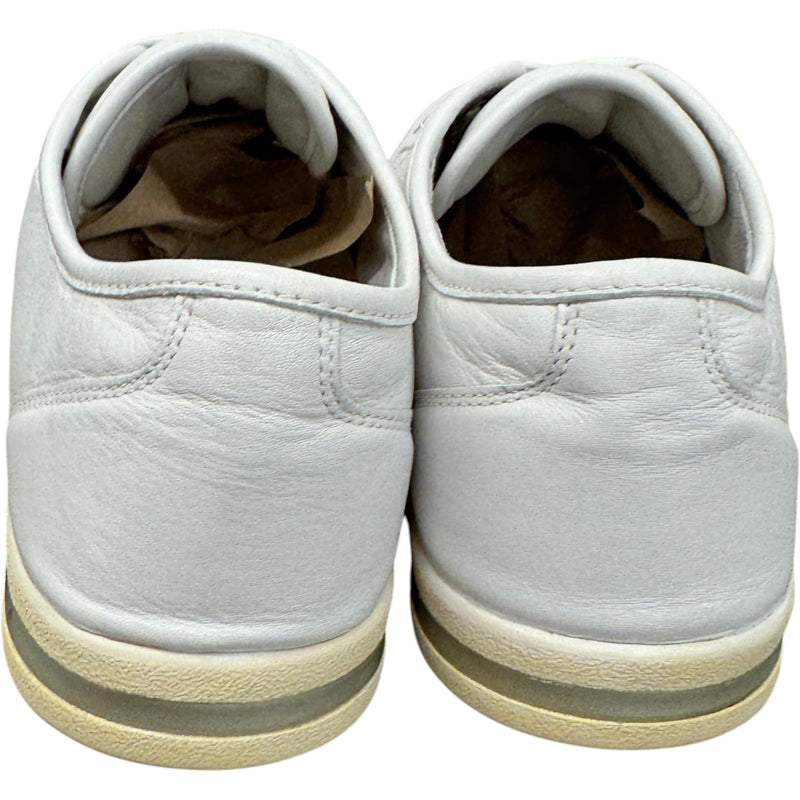 Men's Leather Logo Low Trainers White Size UK 10 / EU 44