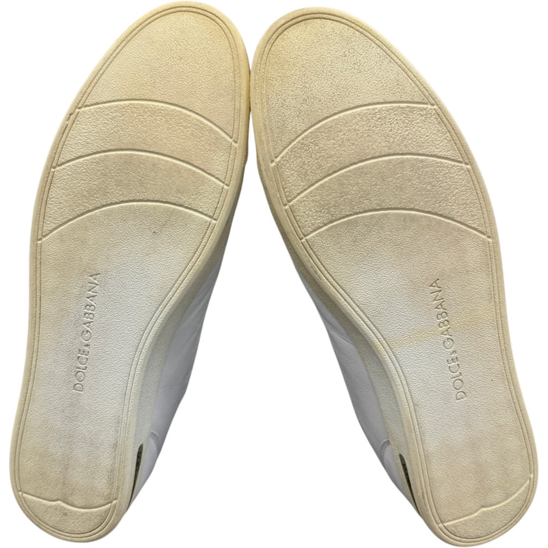Men's Leather Logo Low Trainers White Size UK 10 / EU 44