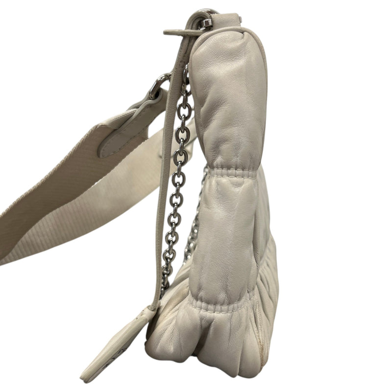 Women's Re-edition 2005 Nappa Gaufré Crossbody Bag Beige