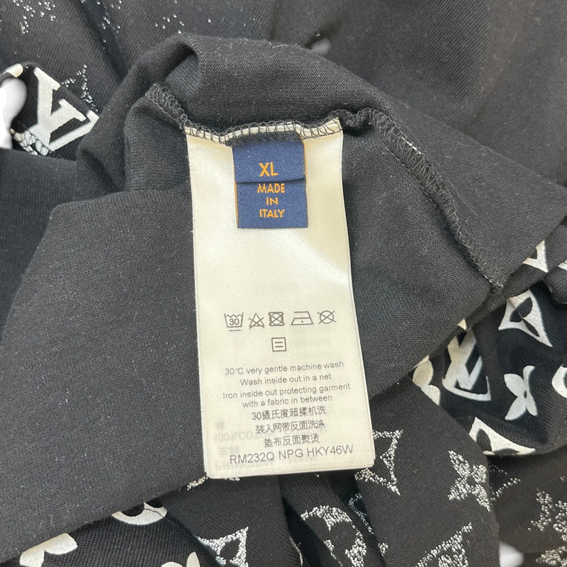 Men's Monogram Gradient T-Shirt Black Size XL