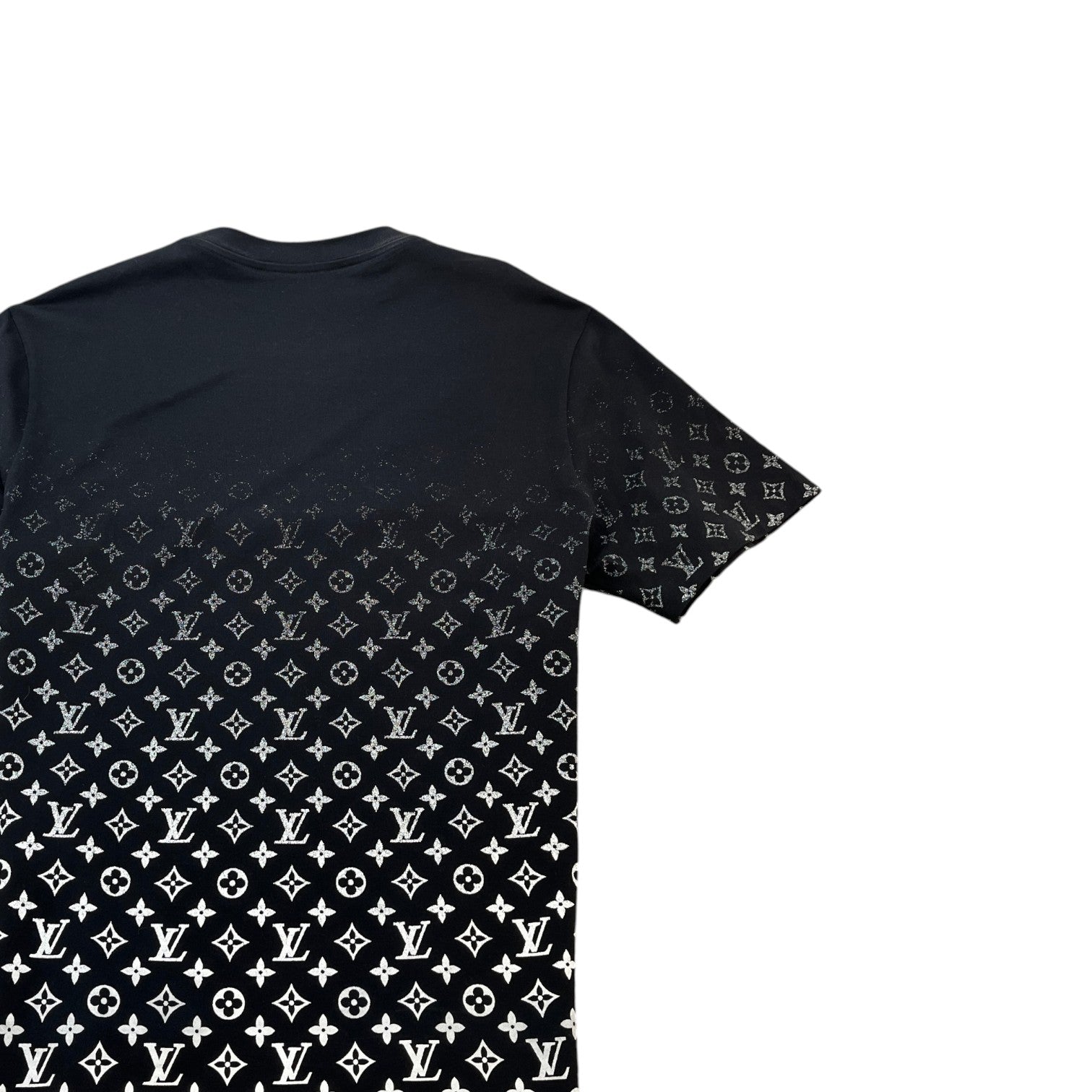 Men's Monogram Gradient T-Shirt Black Size XL - Photo 4