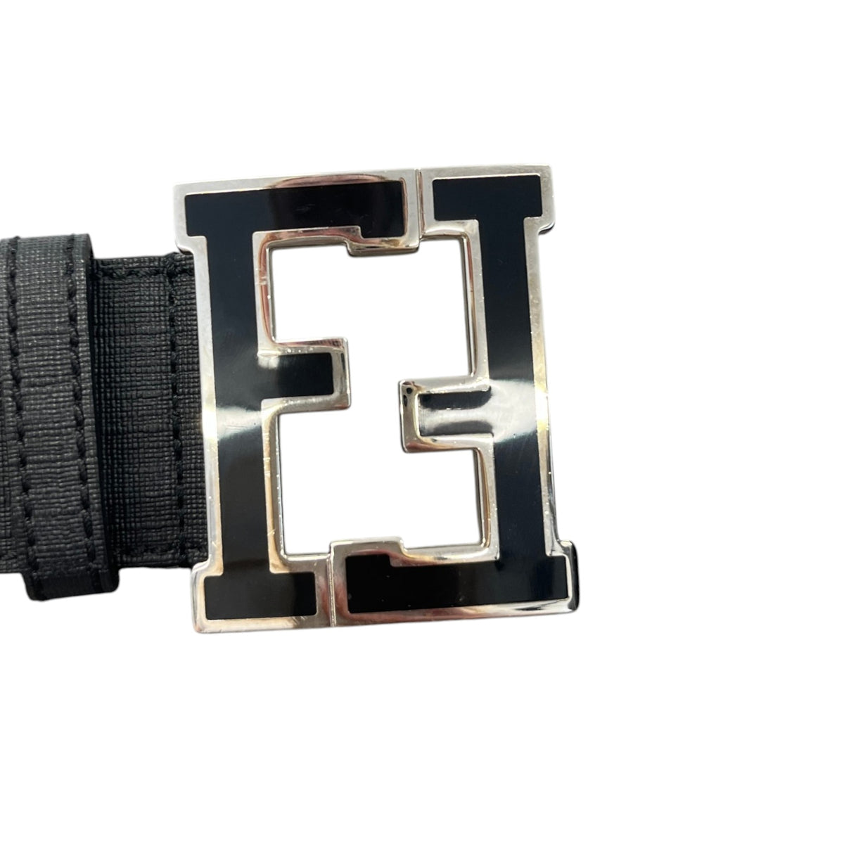 Men's FF Buckle Belt Black Size 36" - Photo 5