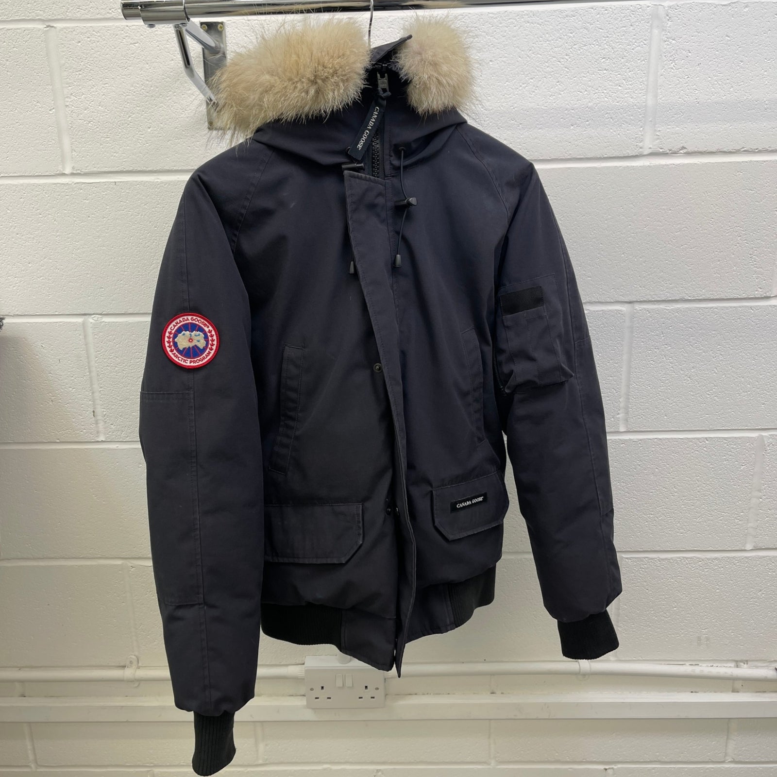 Men's Chilliwack Bomber Down Jacket Navy Size S - Photo 14