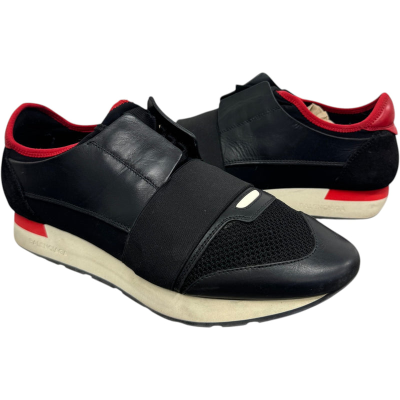 Men's Race Runner Low Trainers Black Size UK 7 / EU 41