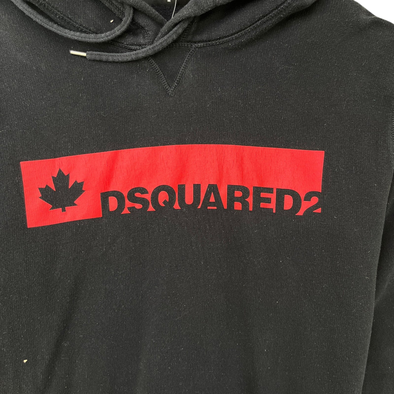 Men's Logo Print Hoodie Black Size M - Photo 5