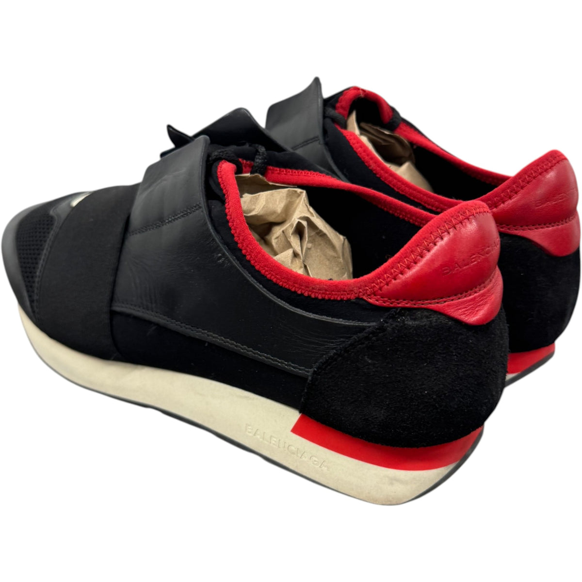 Men's Race Runner Low Trainers Black Size UK 7 / EU 41 - Photo 8