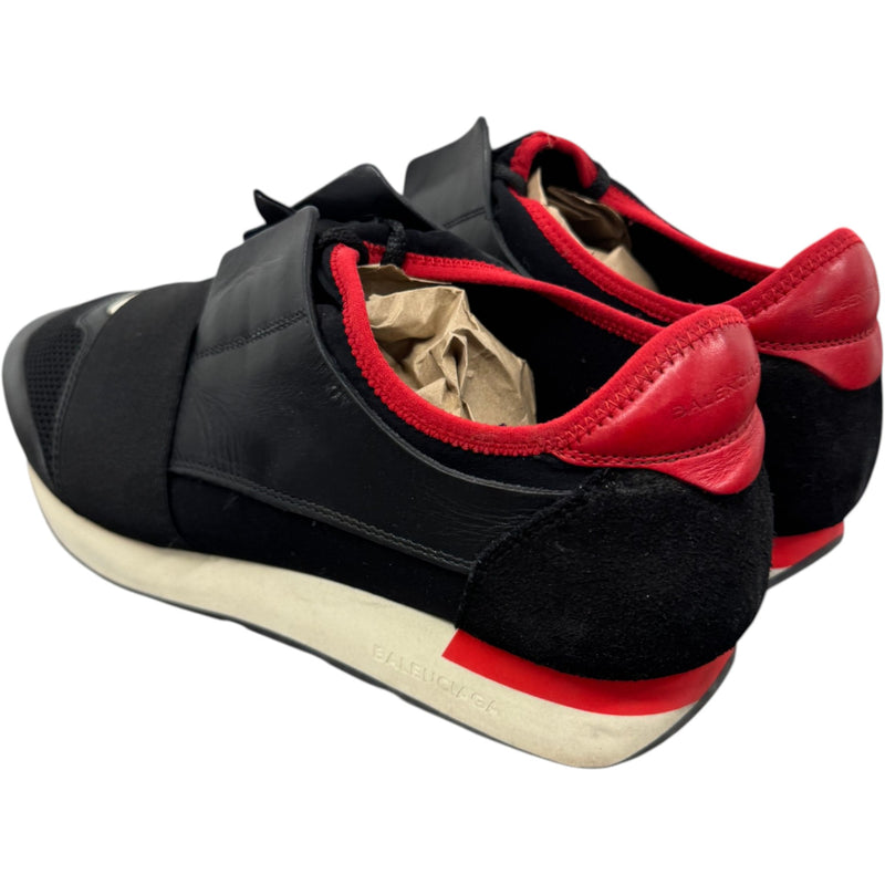 Men's Race Runner Low Trainers Black Size UK 7 / EU 41