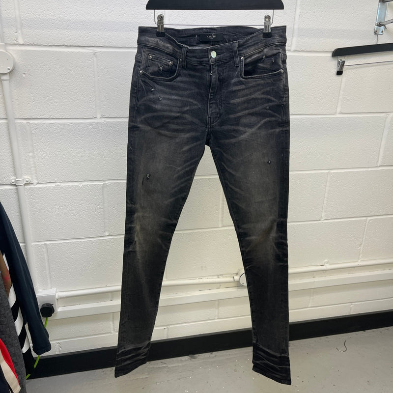 Men's Skinny Stack Jeans Grey Size M / W32