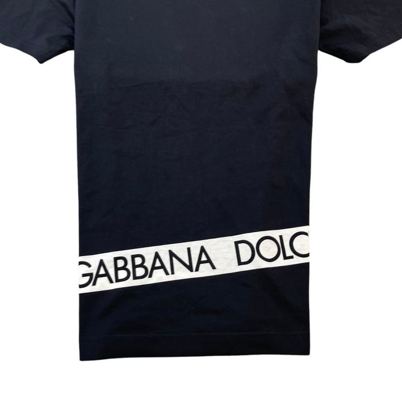 Men's Logo Tape T-Shirt Black Size IT 50 / UK L