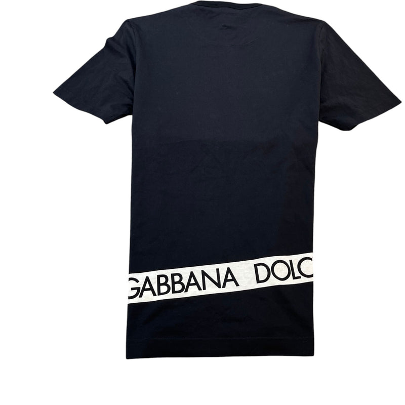 Men's Logo Tape T-Shirt Black Size IT 50 / UK L