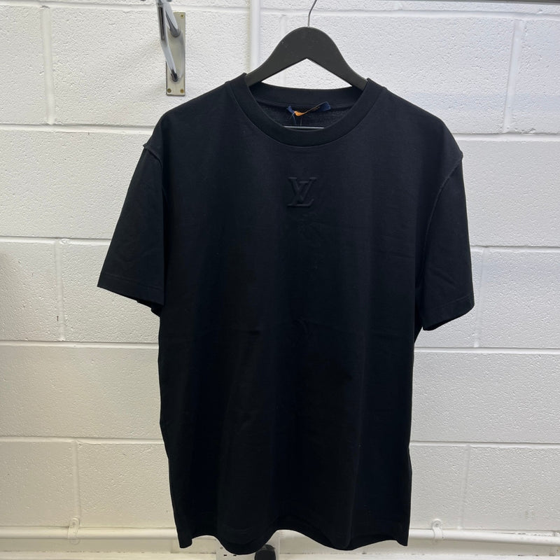 Men's Embossed Lv T-Shirt Black Size L