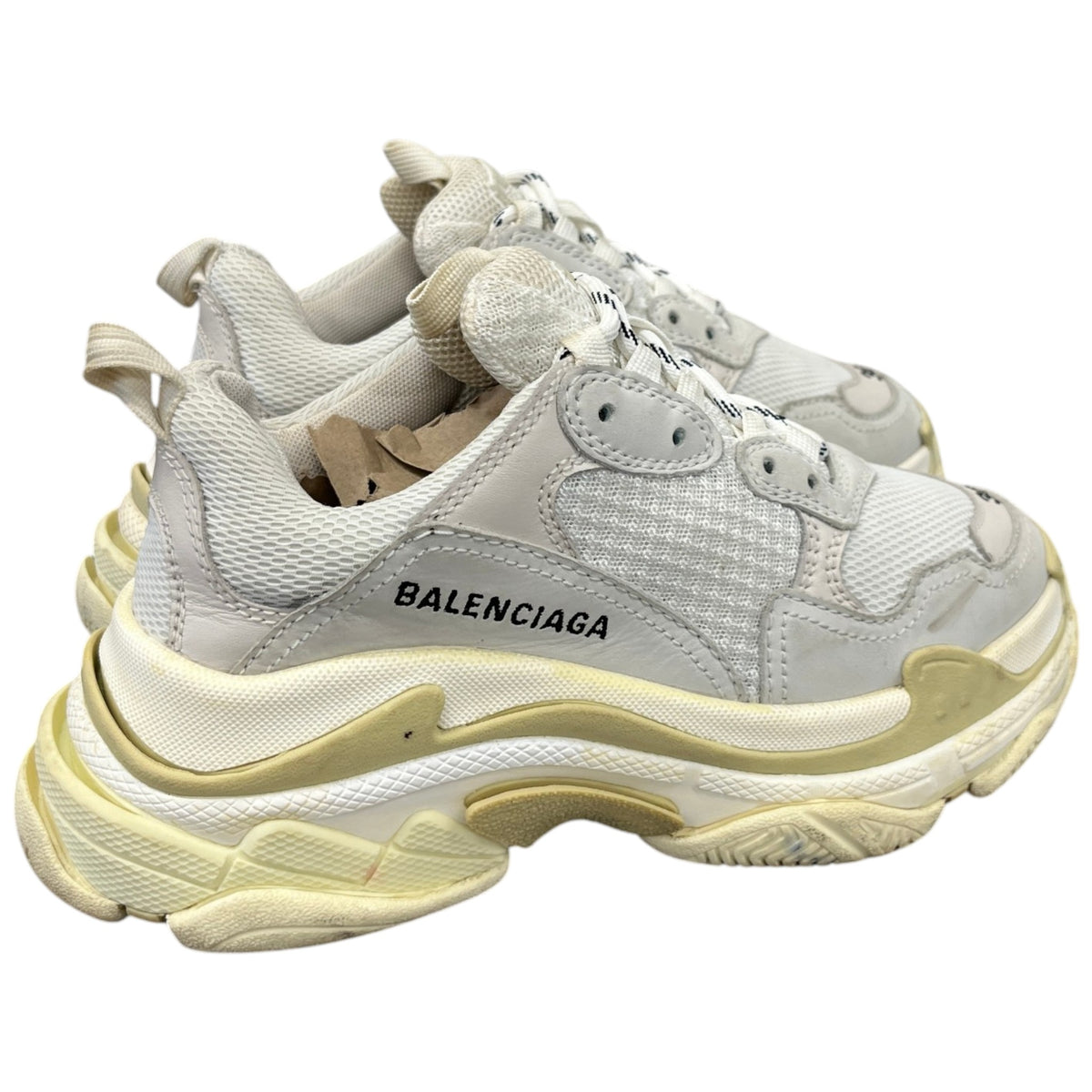 Women's Triple S Low Trainers White Size UK 3 / EU 36 - Photo 8
