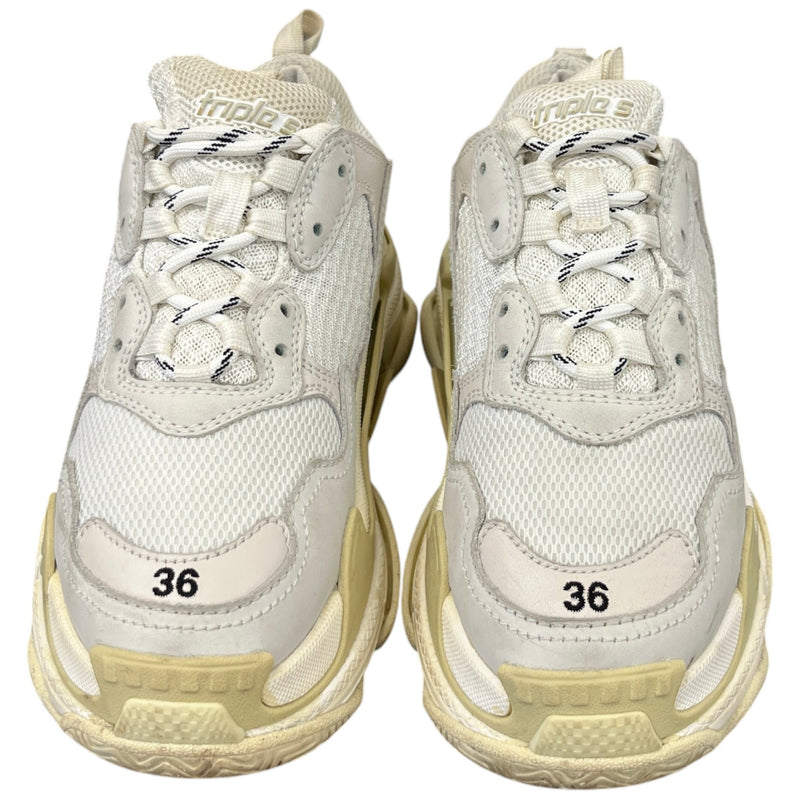 Women's Triple S Low Trainers White Size UK 3 / EU 36