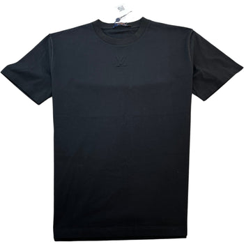 Men's Embossed Lv T-Shirt Black Size L