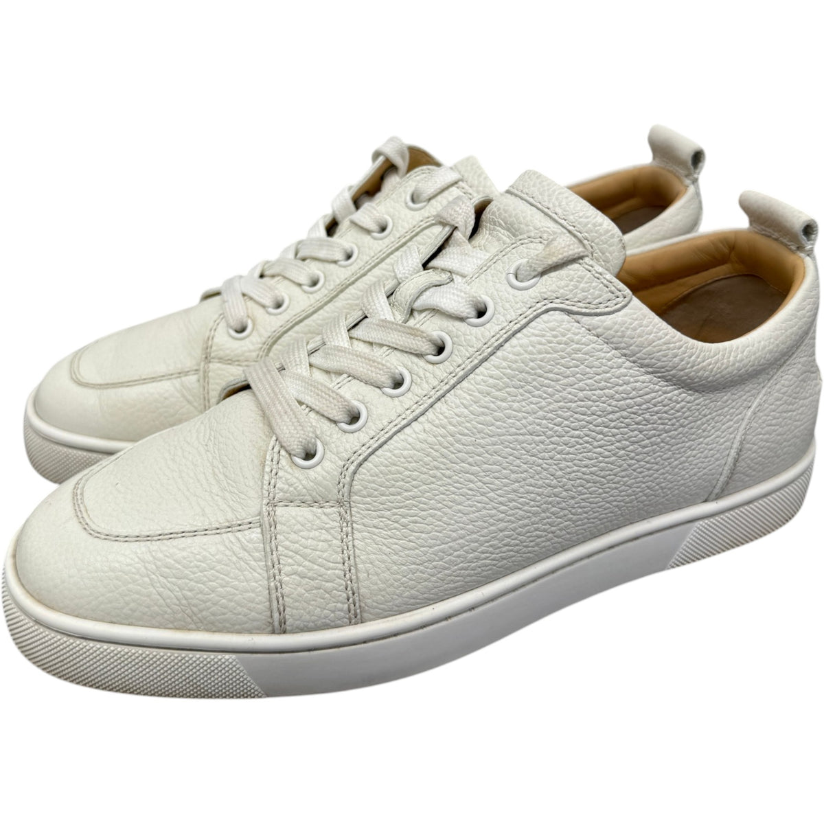 Men's Louis Junior Flat Low Trainers White Size UK 6 / EU 40 - Photo 7