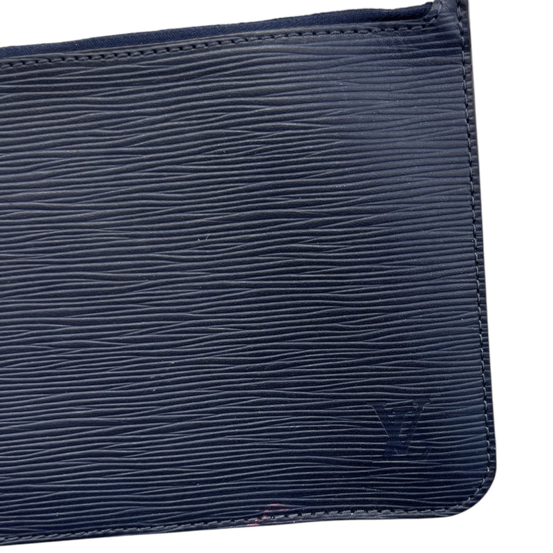 Women's Epi Leather Pouch Navy