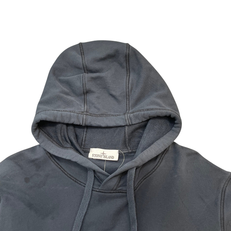 Men's Applique Logo Hoodie Navy Size XL