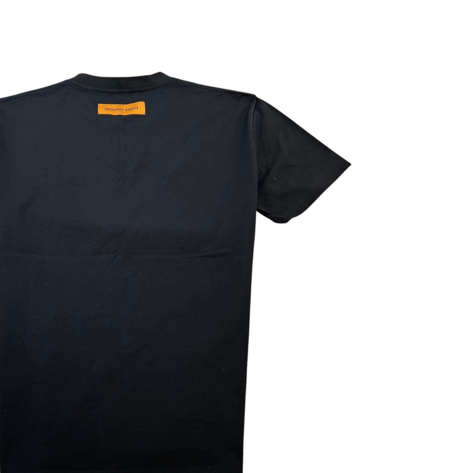 Men's Embossed Lv T-Shirt Black Size L - Photo 4