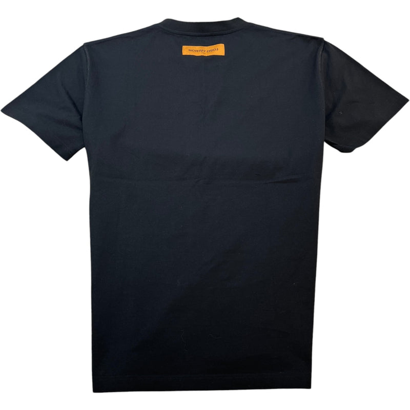 Men's Embossed Lv T-Shirt Black Size L