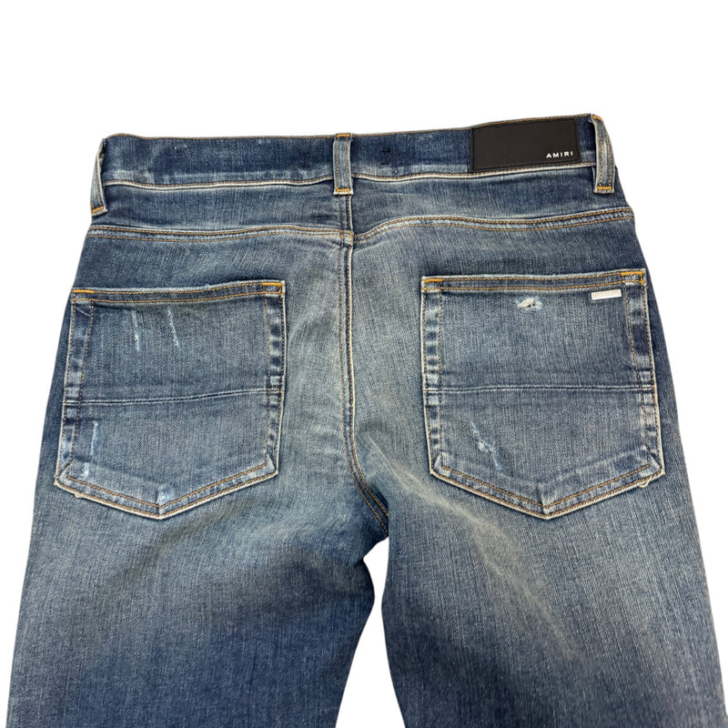 Men's Mx1 Distressed Skinny Jeans Blue Size Waist 30"
