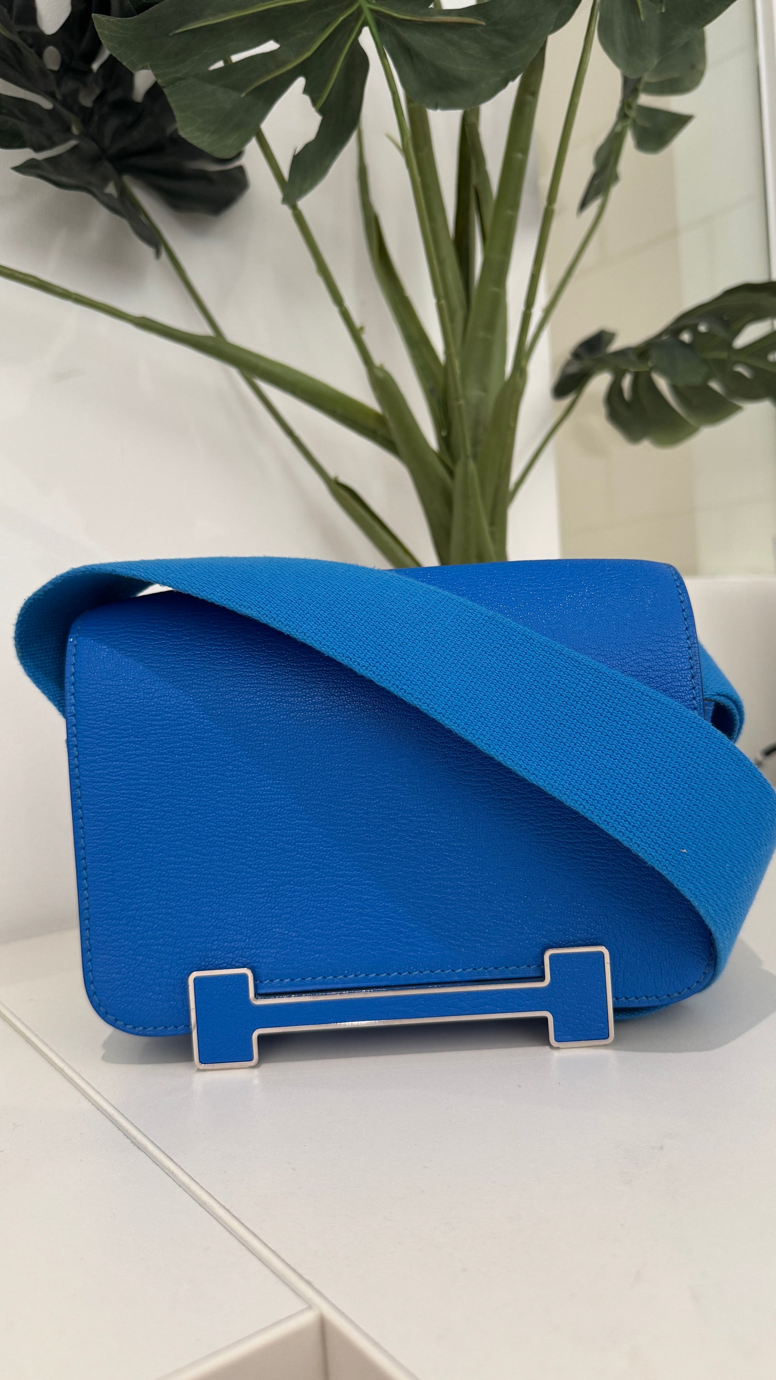 Women's Geta Goatskin Bag Blue - Photo 16