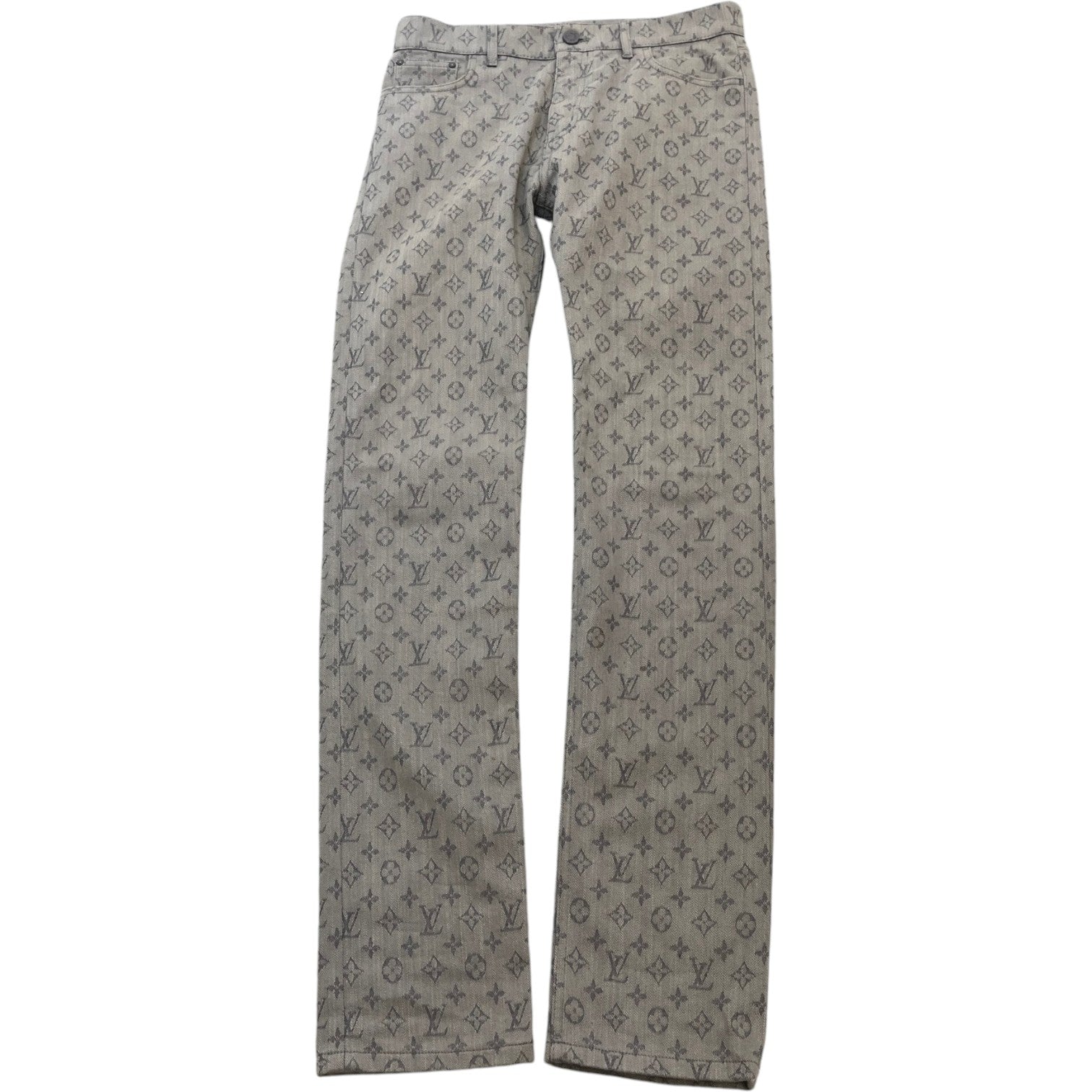 Men's Monogram Jeans Grey Size XS / W29 - Photo 1